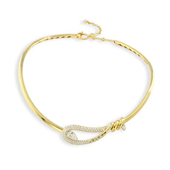 Diamond Pear Pave Choker
