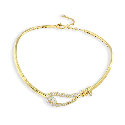 Diamond Pear Pave Choker - Private Label product