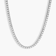 3 Carat Halfway Diamond Tennis Necklace