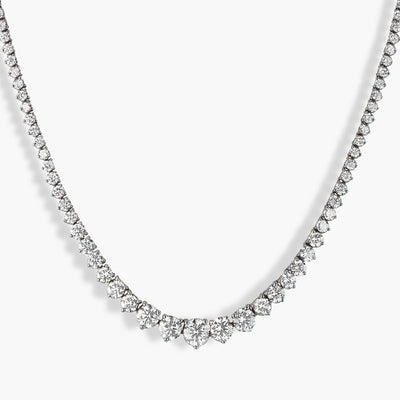8 Carat Graduated Diamond Tennis Necklace - Private Label product