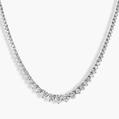 8 Carat Graduated Diamond Riviera Necklace