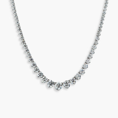 24 Carat Graduated Diamond Tennis Necklace - Private Label product