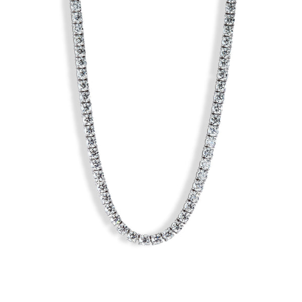 35 Carat Natural Diamond Tennis Necklace