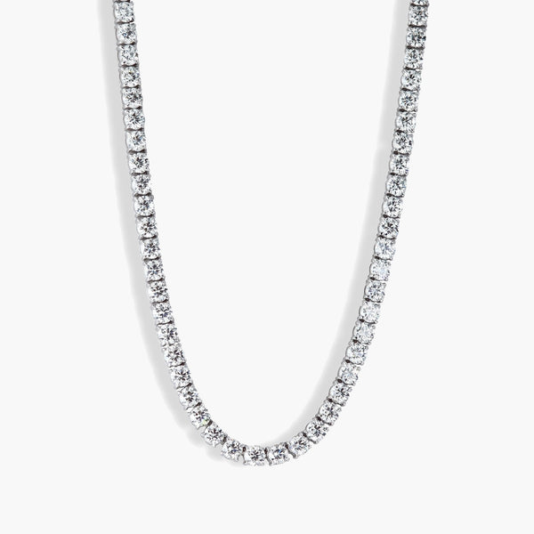 35 Carat Natural Diamond Tennis Necklace