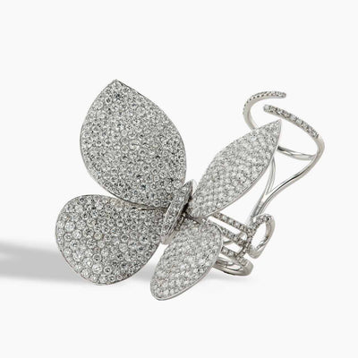 8 Carat Diamond Butterfly Moveable Ring - Private Label product