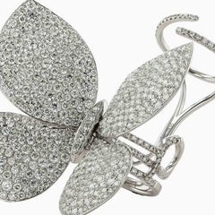 8 Carat Diamond Butterfly Moveable Ring