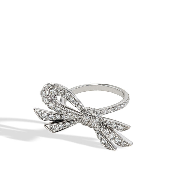 Diamond Pavé Bow Ring