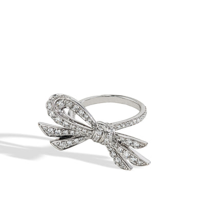 Diamond Pavé Bow Ring - Private Label product