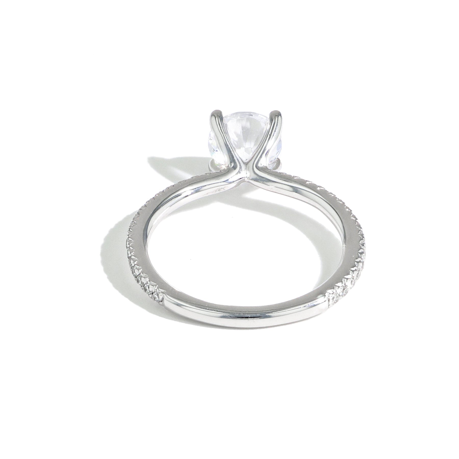 The East to West Solitaire Pavé