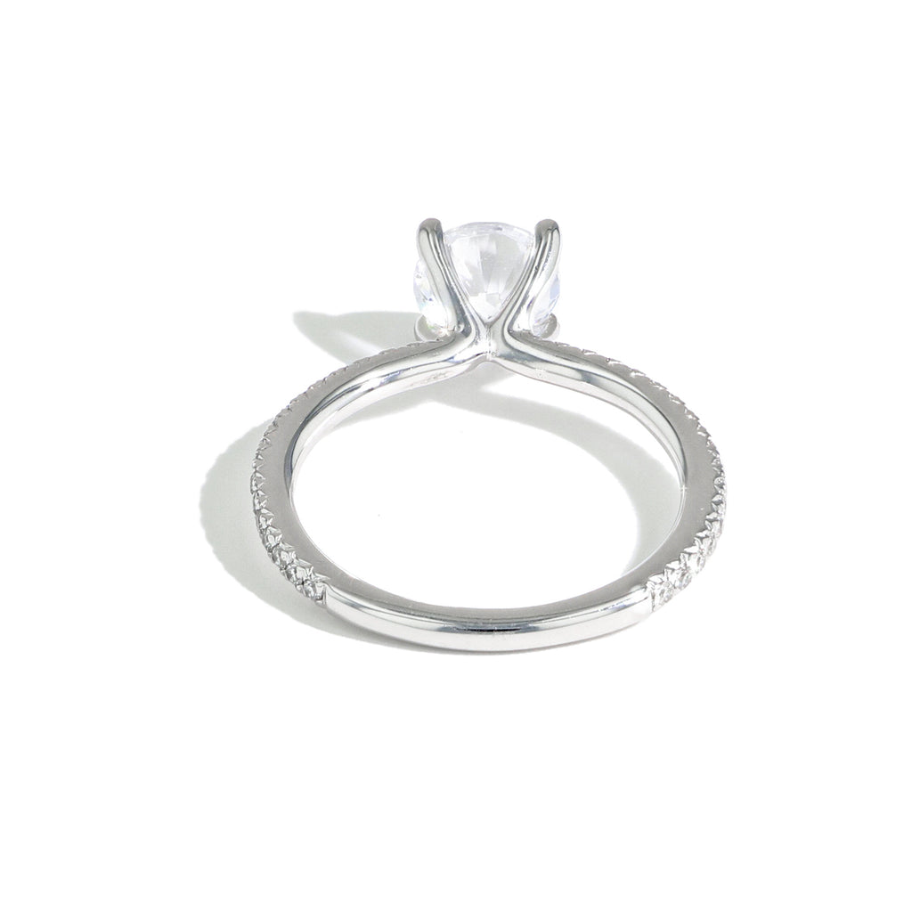 The East to West Solitaire Pavé