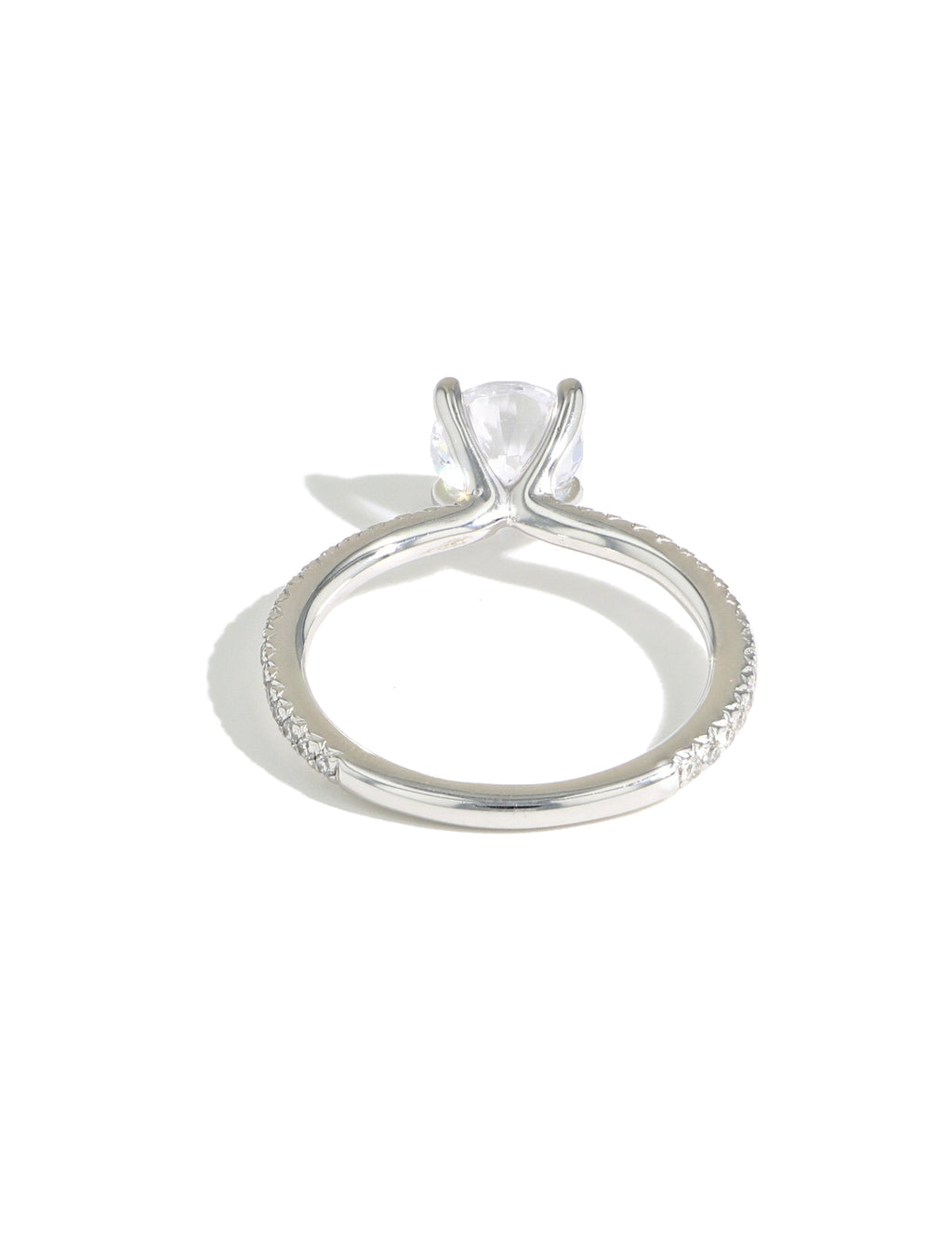 The East to West Solitaire Pavé
