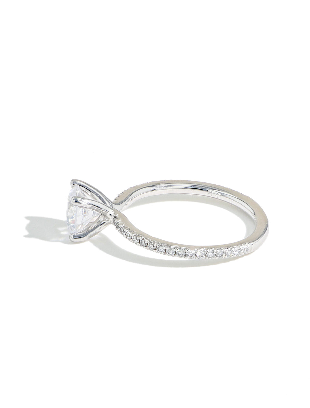 The East to West Solitaire Pavé