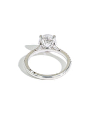 Tacori Round Hidden Halo Pave Diamond Engagement Ring Setting