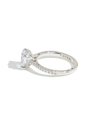 Tacori Round Hidden Halo Pave Diamond Engagement Ring Setting