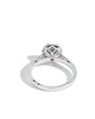 Tacori Dantela Round Halo Pave Diamond Engagement Ring Setting