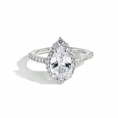 Vintage Pear Shape Pavé Engagement Ring Setting - Private Label product