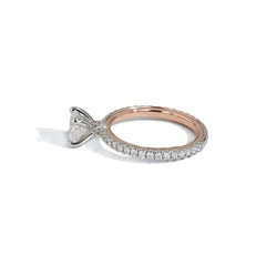 Verragio Tradition Two Tone Round Pave Diamond Engagement Ring Setting
