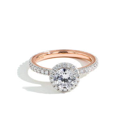 Verragio Tradition Two Tone Round Halo Engagement Ring Setting - Verragio product