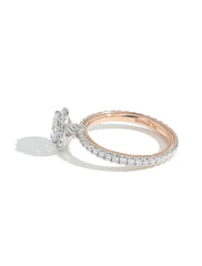 Verragio Tradition Two Tone Round Halo Engagement Ring Setting