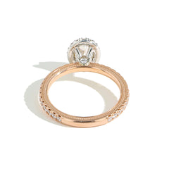 Verragio Tradition Oval Halo Pavé Diamond Engagement Ring Setting