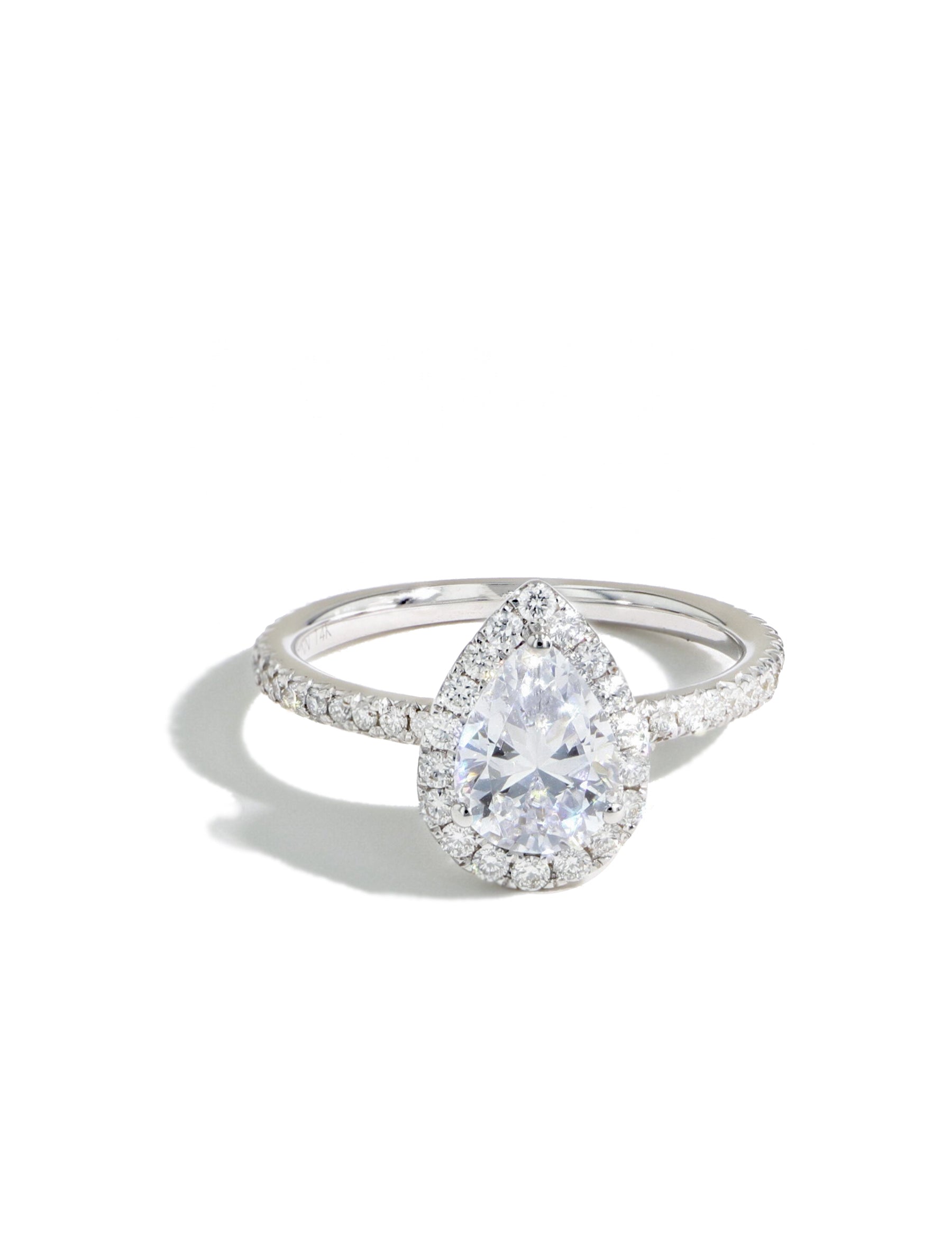 The Halo Pavé Engagement Ring