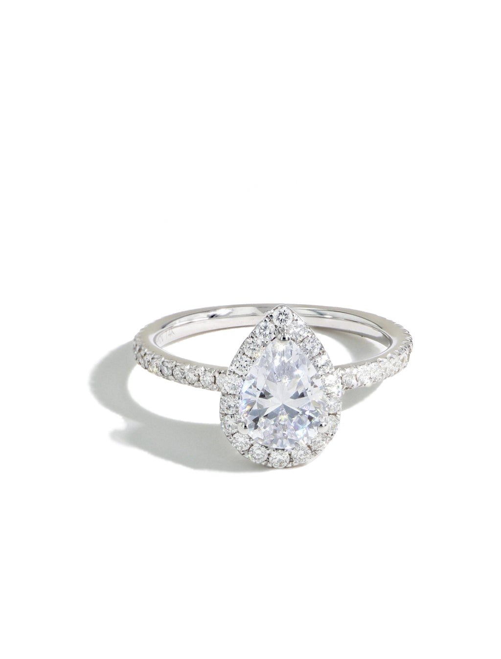 The Halo Pavé Engagement Ring