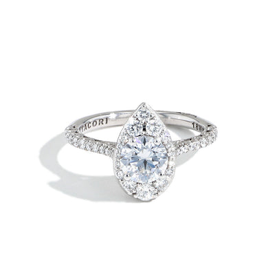 Tacori Inflori Pear Bloom Pavé Diamond Engagement Ring Setting - Tacori product