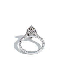 Tacori Inflori Pear Bloom Pavé Diamond Engagement Ring Setting
