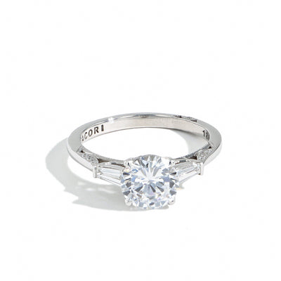 Tacori Simply Tacori Three Stone Engagement Ring Setting - Tacori product
