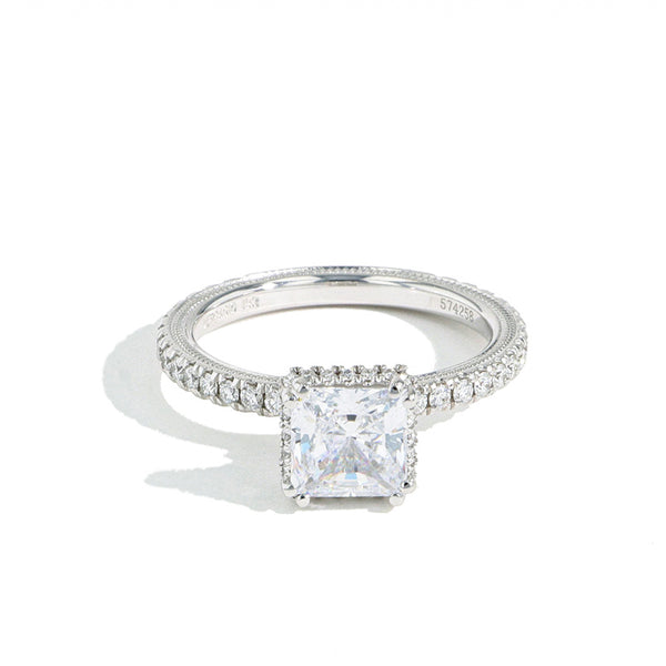 Verragio Tradition Princess Hidden Halo Diamond Engagement Ring Setting