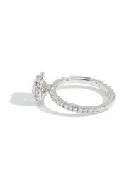 Verragio Tradition White Gold Round Diamond Cushion Halo Engagement Ring Setting
