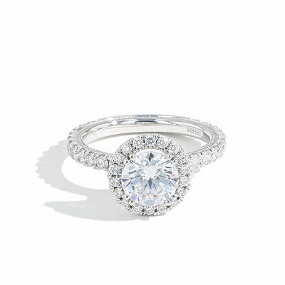 Verragio Tradition Round Halo Pave Diamond Engagement Ring Setting - Verragio product