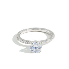 Verragio Tradition Round Pave Diamond Engagement Ring Setting in White Gold