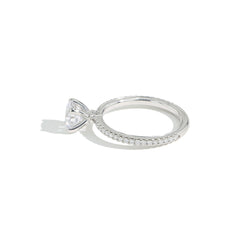 Verragio Tradition Round Pave Diamond Engagement Ring Setting in White Gold