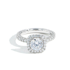 Verragio Tradition Cushion Halo Round Diamond Engagement Ring Setting