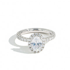 Verragio Tradition Halo Pavé Diamond Oval Engagement Ring Setting
