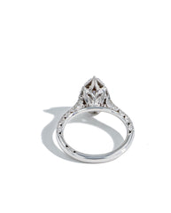 Tacori Inflori Pear Bloom Pavé Diamond Engagement Ring Setting