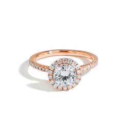 The Halo Pavé Engagement Ring