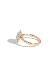 The Oval Vintage Engagement Ring in Rose Gold