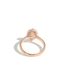 The Oval Vintage Engagement Ring in Rose Gold