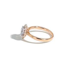 The Oval Vintage Engagement Ring in Rose Gold