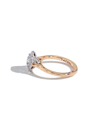 Tacori Inflori Oval Bloom Diamond Engagement Ring in Two-Tone