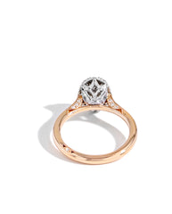 Tacori Inflori Oval Bloom Diamond Engagement Ring in Two-Tone