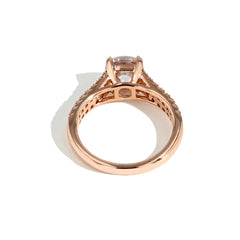 Round Diamond Split Shank Engagement Ring Setting