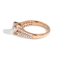 Round Diamond Split Shank Engagement Ring Setting