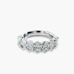 3.50 Carat Oval Diamond Wedding Band