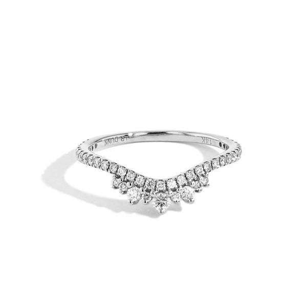 Diamond Tiara Wedding Ring in White Gold