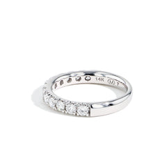 .75ctw Round Diamond Thin Half Eternity Band