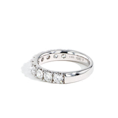 1.40ctw Round Diamond Half Eternity Band