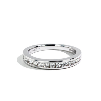 Private Label Channel Set Diamond Wedding Band - Private Label product
